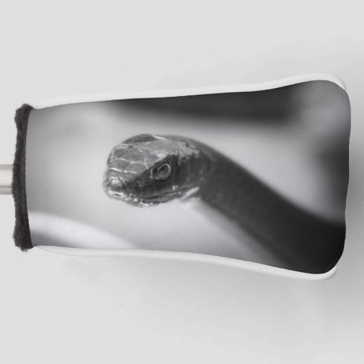 Schwarz-Weiß-Schlange Golf Headcover (Vorderseite)