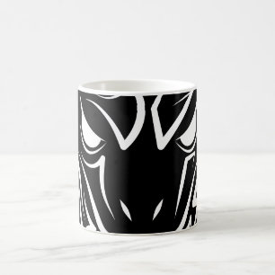 Schwarz-Weiß-Schlange Kaffeetasse