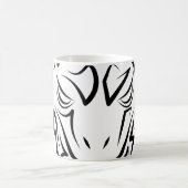 Schwarz-Weiß-Schlange Kaffeetasse (Mittel)