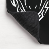 Schwarz-Weiß-Schlange Mousepad (Ecke)