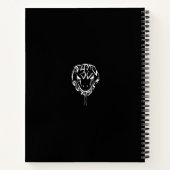 Schwarz-Weiß-Schlange Notizblock (Rückseite)