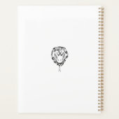 Schwarz-Weiß-Schlange Planer (Rückseite)