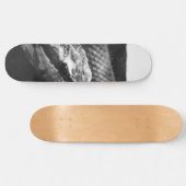 Schwarz-Weiß-Schlange Skateboard (Horizontal)