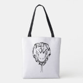 Schwarz-Weiß-Schlange Tasche (Rückseite)