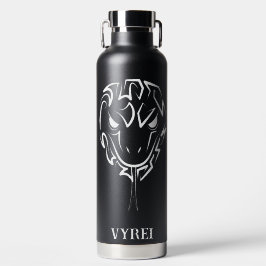 Schwarz-Weiß-Schlange Trinkflasche