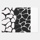 Schwarz-Weiß-Schleifpapier Geschenkpapier Set (Vorderseite 3)