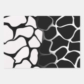 Schwarz-Weiß-Schleifpapier Geschenkpapier Set (Vorderseite 2)