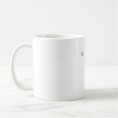 Schwarz Weiß Schlicht Elegant Lässig Eigenname Kaffeetasse (Links)
