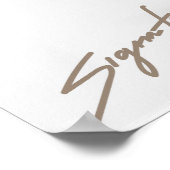 Schwarz-Weiß-Schlichte Kunst Poster (Ecke)