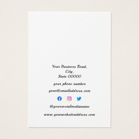 Schwarz-Weiß-Schlichte Schmuckkollektion (Rückseite)