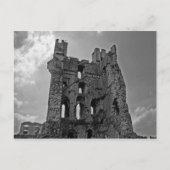 Schwarz-Weiß-Schloss Postkarte (Vorderseite)