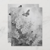 Schwarz-Weiß-Schmetterling (Vorne/Hinten)