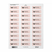 Schwarz-Weiß-Schmetterling auf rosa Natur (Vorne)