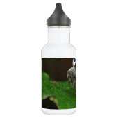 Schwarz-Weiß-Schmetterling Edelstahlflasche (Links)