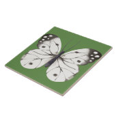 Schwarz-Weiß-Schmetterling Fliese (Seite)