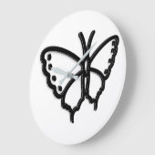Schwarz-Weiß-Schmetterling Große Uhr (Winkel)