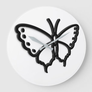 Schwarz-Weiß-Schmetterling Große Uhr