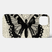 Schwarz-Weiß-Schmetterling im Hintergrund Case-Mate iPhone Hülle (Rückseite (Horizontal))