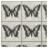 Schwarz-Weiß-Schmetterling im Hintergrund Stoff (Muster)