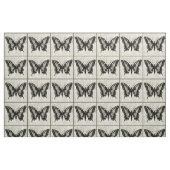 Schwarz-Weiß-Schmetterling im Hintergrund Stoff (Fat Quarter (45,7 x 55,9 cm))