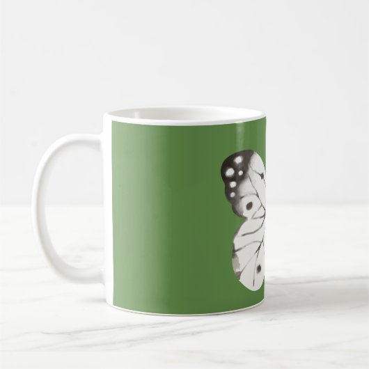 Schwarz-Weiß-Schmetterling Kaffeetasse (Links)
