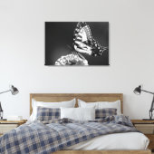 Schwarz-Weiß-Schmetterling-Leinwand Leinwanddruck (Insitu (Schlafzimmer))