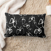 Schwarz-Weiß-Schmetterling Lendenkissen (Decke)