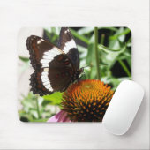 Schwarz-Weiß-Schmetterling Mousepad (Mit Mouse)