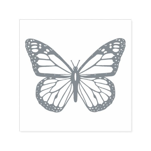 Schwarz-Weiß-Schmetterling Permastempel (Design)