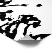 Schwarz-Weiß-Schmetterling-Poster Poster (Ecke)