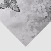 Schwarz-Weiß-Schmetterling Seidenpapier (Detail)