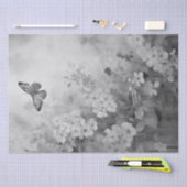 Schwarz-Weiß-Schmetterling Seidenpapier (Handwerk)