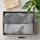Schwarz-Weiß-Schmetterling Seidenpapier (Geschenk)