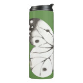 Schwarz-Weiß-Schmetterling Thermosbecher (Nach links gedreht)