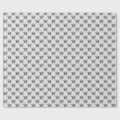 Schwarz-Weiß-Schmetterlinge Geschenkpapier (Flach)