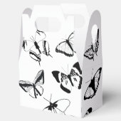 Schwarz-Weiß-Schmetterlinge Geschenkschachtel (Geöffnet)