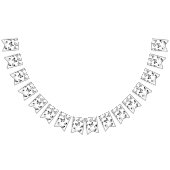 Schwarz-Weiß-Schmetterlinge Hochzeitsbrille Wimpelkette (Alle)