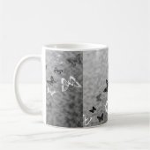 Schwarz-Weiß-Schmetterlinge Kaffeetasse (Links)