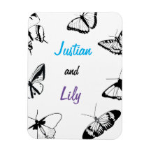 Schwarz-Weiß-Schmetterlinge