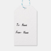 Schwarz-Weiß-Schmetterlinge nach Maß Geschenkanhänger (Rückseite)