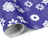 Schwarz-Weiß-Schmetterlinge nahtlos Geschenkpapier (Rolleneckpunkt)