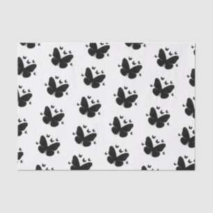 Schwarz & Weiß Schmetterlinge Schmetterlinge Seidenpapier
