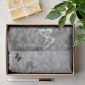 Schwarz-Weiß-Schmetterlinge Seidenpapier (Geschenk)
