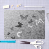 Schwarz-Weiß-Schmetterlinge Seidenpapier (Handwerk)