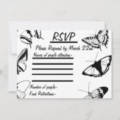 Schwarz-Weiß-Schmetterlinge-UAWG-Flachkarte (Vorderseite)