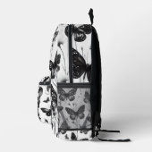 Schwarz-Weiß-Schmetterlingsrucksack Bedruckter Rucksack (Rechts)