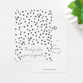 Schwarz-Weiß-Schmuck-Ohrring-Display-Karte (Schreibtisch)