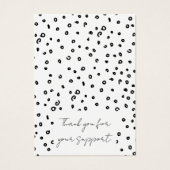 Schwarz-Weiß-Schmuck-Ohrring-Display-Karte (Vorderseite)