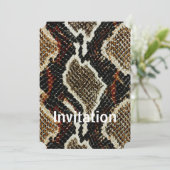 Schwarz-Weiß-Schnäppchenfell Einladung (Stehend Vorderseite)