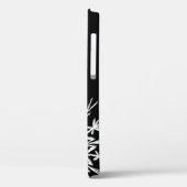 Schwarz-Weiß-Schneeflocke Case-Mate iPhone Hülle (Rückseite / Links)